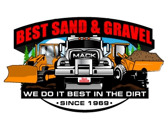 Best Sand & Gravel logo design by Suvendu