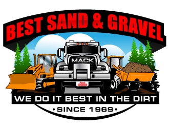 Best Sand & Gravel logo design by Suvendu