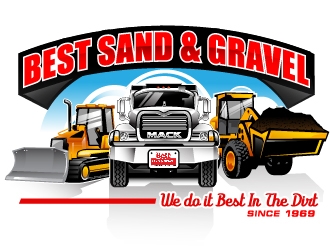 Best Sand & Gravel logo design by Suvendu