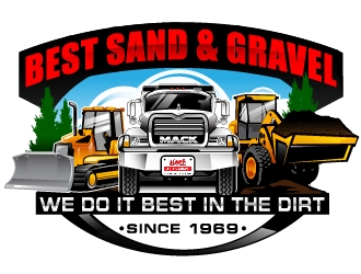 Best Sand & Gravel logo design by Suvendu