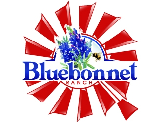 Bluebonnet Ranch logo design by Suvendu