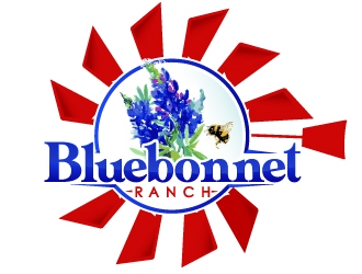 Bluebonnet Ranch logo design by Suvendu