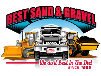 Best Sand & Gravel logo design by Suvendu