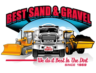 Best Sand & Gravel logo design by Suvendu