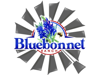 Bluebonnet Ranch logo design by Suvendu