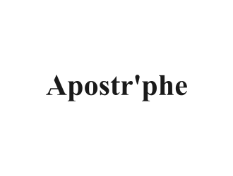 Apostrphe logo design by haidar