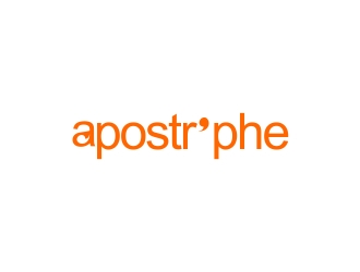 Apostrphe logo design by cikiyunn