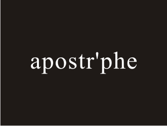 Apostrphe logo design by bricton