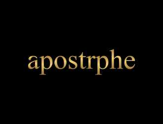 Apostrphe logo design by menanagan