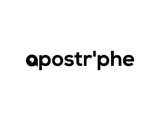 Apostrphe logo design by wongndeso