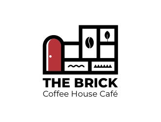 The Brick Coffee House Cafe logo design by elmydesign