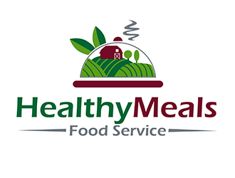  Healthy Meals Food Service logo design by 3Dlogos