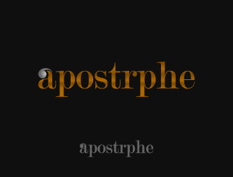 Apostrphe logo design by wdmpk