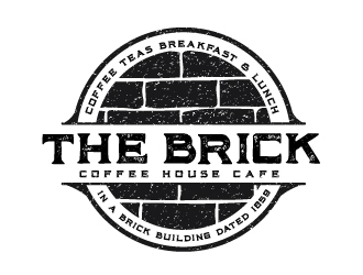 The Brick Coffee House Cafe logo design by emberdezign