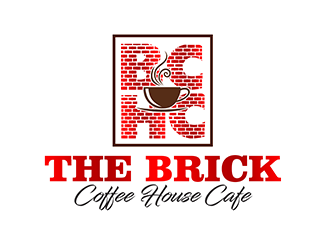 The Brick Coffee House Cafe logo design by 3Dlogos