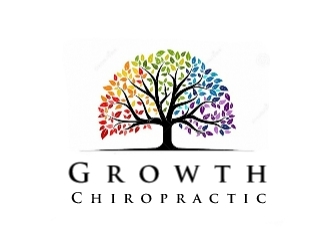 Growth Chiropractic logo design by Rexx