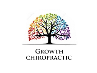 Growth Chiropractic logo design by Rexx