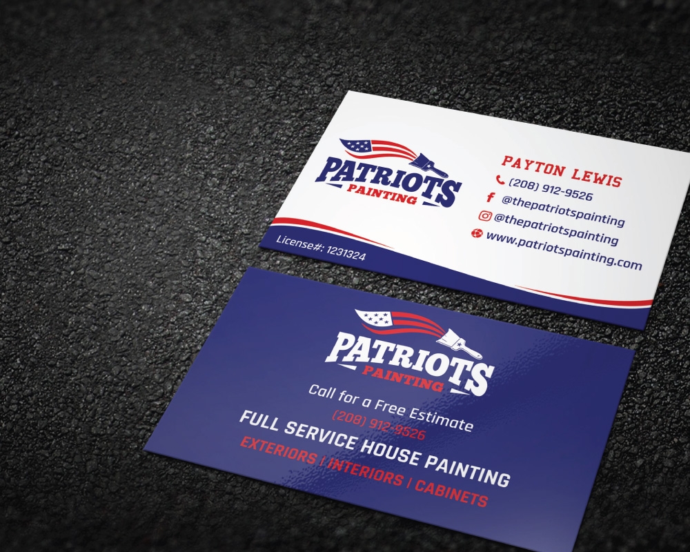 Patriots Painting logo design by Boomstudioz