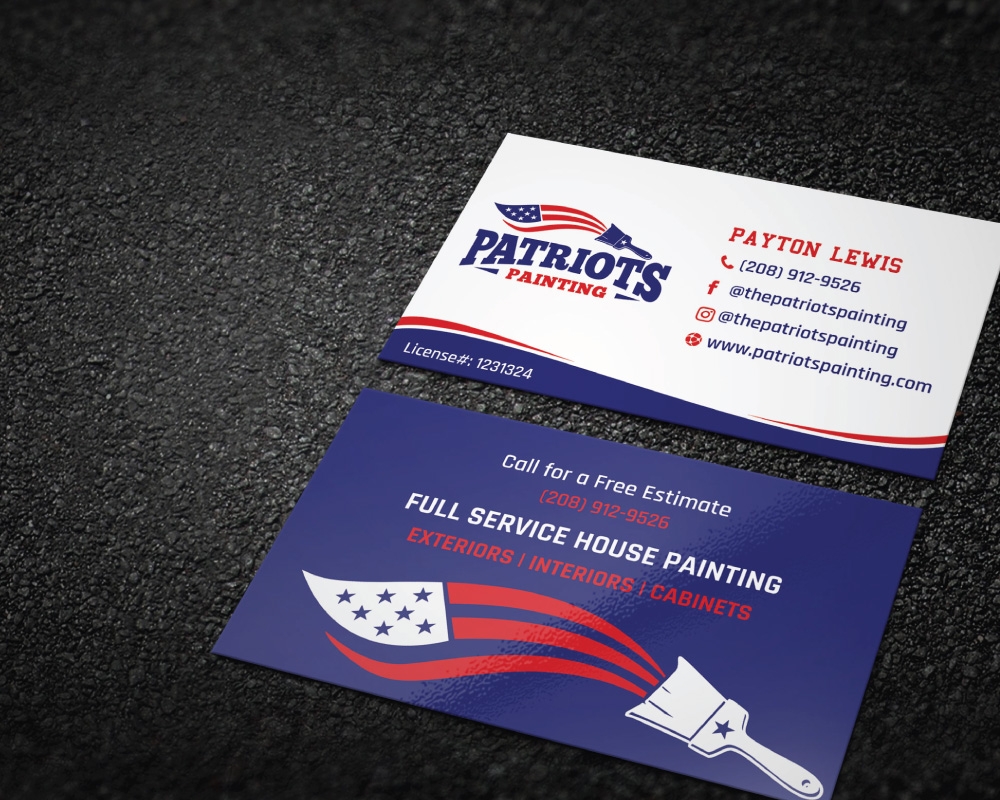 Patriots Painting logo design by Boomstudioz