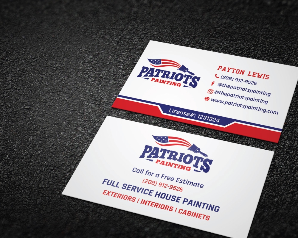 Patriots Painting logo design by Boomstudioz