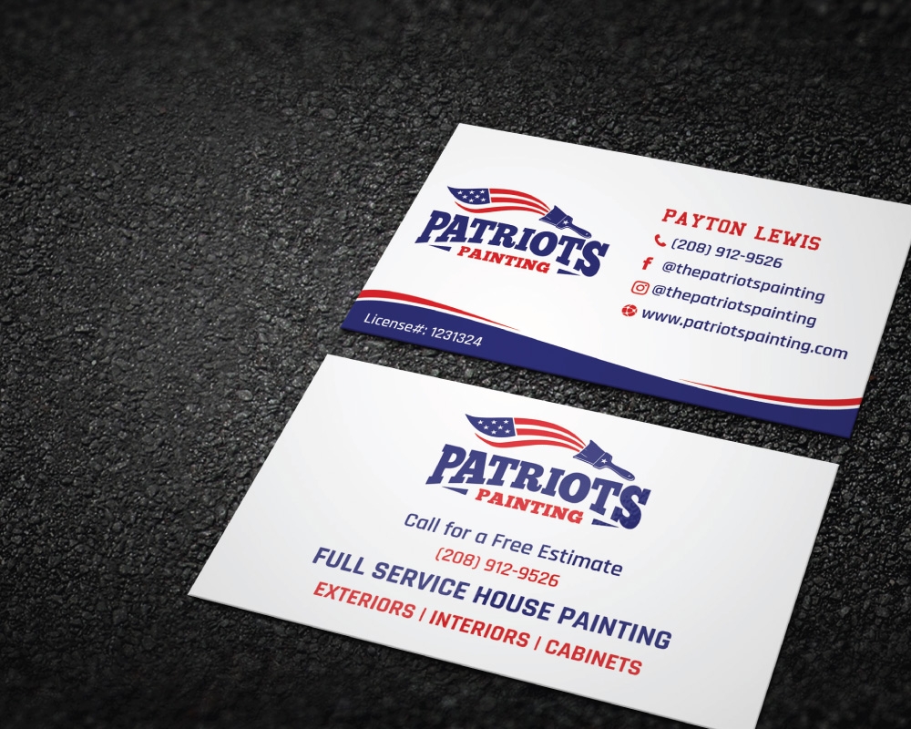 Patriots Painting logo design by Boomstudioz