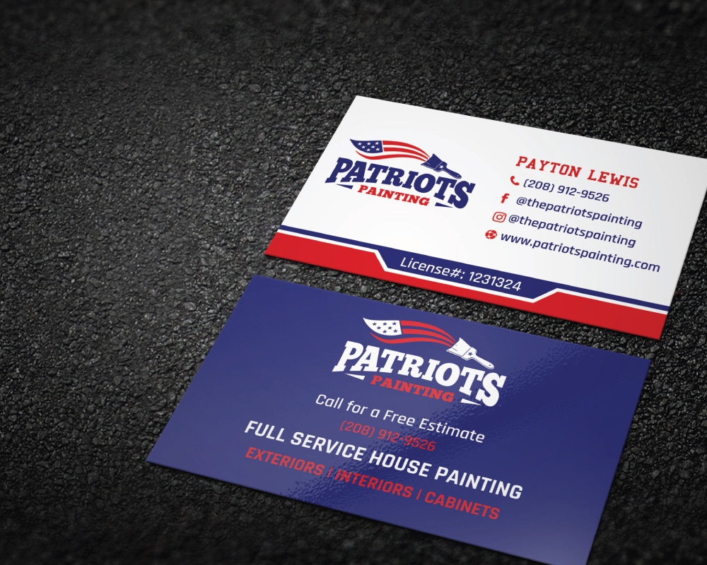 Patriots Painting logo design by Boomstudioz