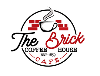 The Brick Coffee House Cafe logo design by gogo