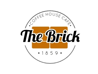 The Brick Coffee House Cafe logo design by Rexx