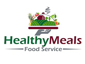  Healthy Meals Food Service logo design by 3Dlogos