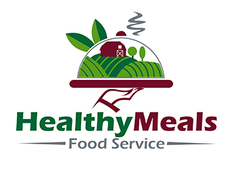  Healthy Meals Food Service logo design by 3Dlogos