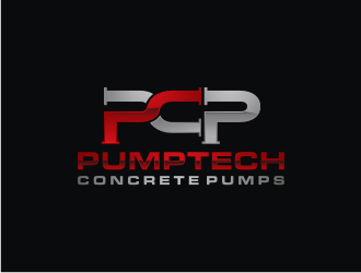 PUMPTECH CONCRETE PUMPS logo design by amsol