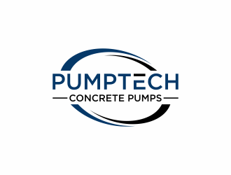 PUMPTECH CONCRETE PUMPS logo design by hopee