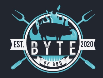 Byte of BBQ logo design by Suvendu