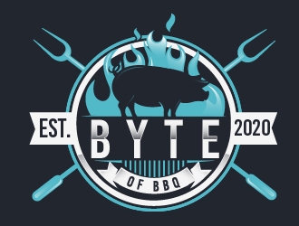 Byte of BBQ logo design by Suvendu