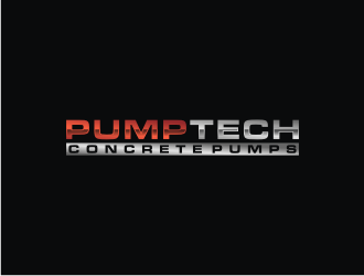 PUMPTECH CONCRETE PUMPS logo design by bricton
