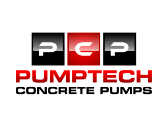 PUMPTECH CONCRETE PUMPS logo design by cintoko