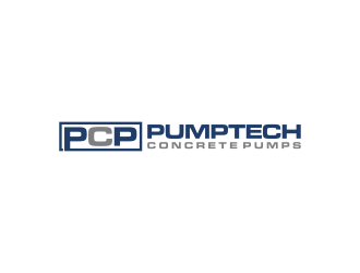 PUMPTECH CONCRETE PUMPS logo design by RIANW