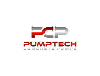 PUMPTECH CONCRETE PUMPS logo design by salis17