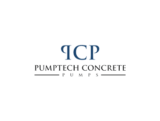 PUMPTECH CONCRETE PUMPS logo design by Rizqy