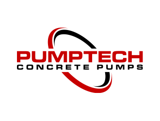 PUMPTECH CONCRETE PUMPS logo design by lexipej