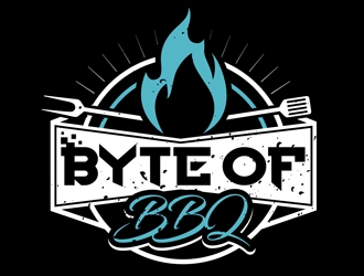 Byte of BBQ logo design by DreamLogoDesign