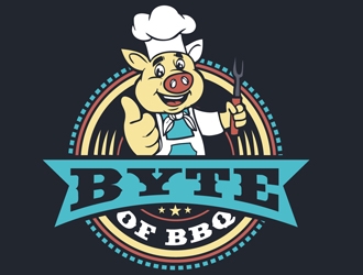 Byte of BBQ logo design by DreamLogoDesign