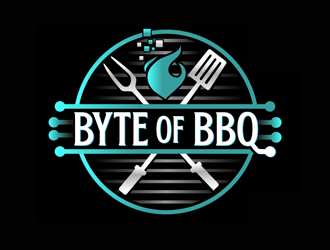 Byte of BBQ logo design by megalogos