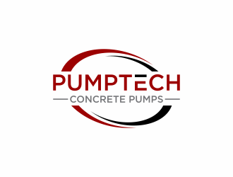 PUMPTECH CONCRETE PUMPS logo design by hopee