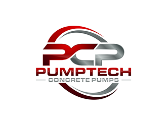 PUMPTECH CONCRETE PUMPS logo design by ndaru