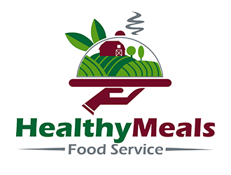  Healthy Meals Food Service logo design by 3Dlogos