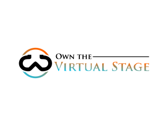 Own the Virtual Stage logo design by Gwerth