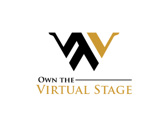 Own the Virtual Stage logo design by Gwerth