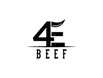 4E Beef logo design by jafar