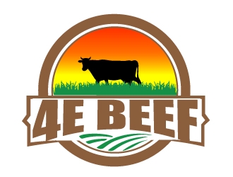 4E Beef logo design by AamirKhan